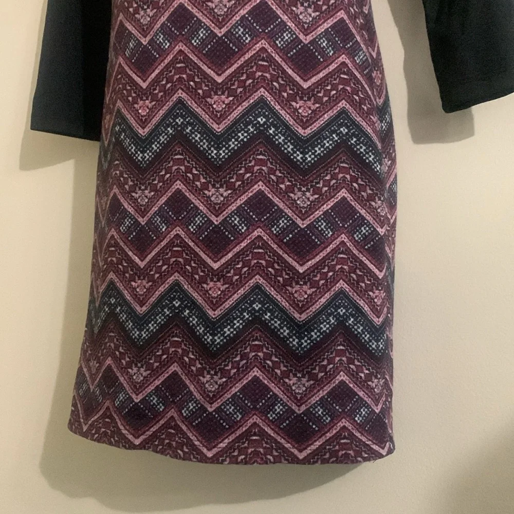 Three Pink Hearts Patterned dress small 79